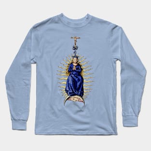 Religion and Science Virgin Mary and Alchemy Long Sleeve T-Shirt